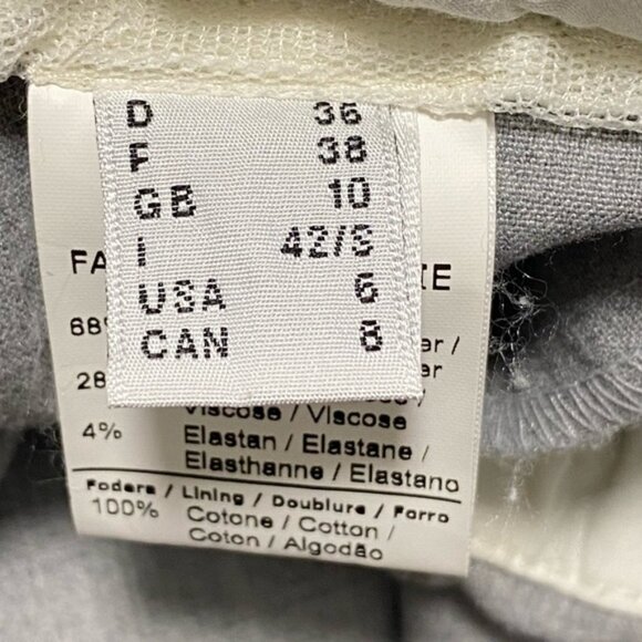 Ottod’Ame Tailored Elastic Waist Pants Gray Made in Italy — Size US 6 - Picture 7 of 8